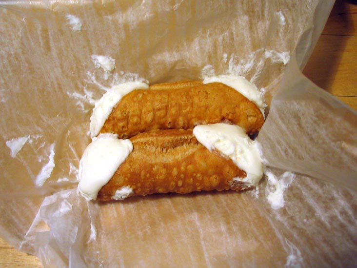 Cannoli From Madonia Brothers Bakery, 2348 Arthur Avenue, Belmont, The Bronx