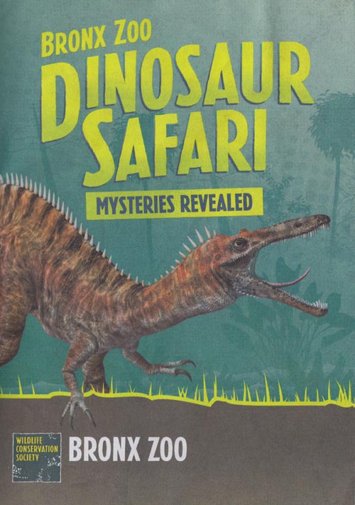 Dinosaur Safari Brochure, Bronx Zoo, Bronx Park, The Bronx