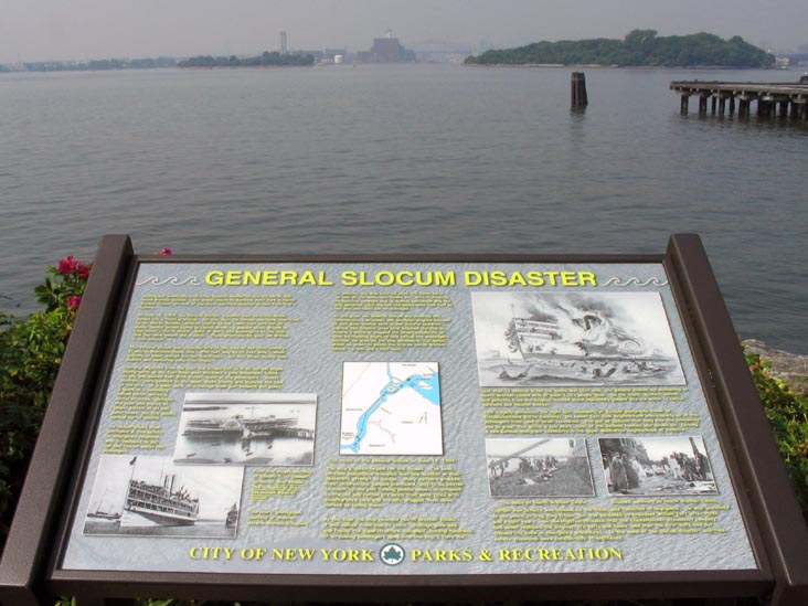 General Slocum Interpretive Sign, Barretto Point Park, Hunts Point, The Bronx