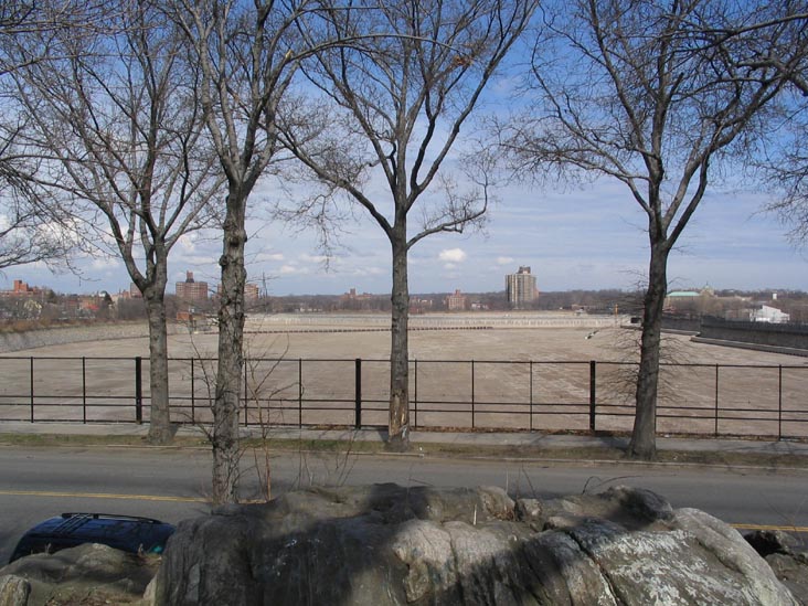 Jerome Park Reservoir From Old Fort Four Park, Kingsbridge Heights, The Bronx