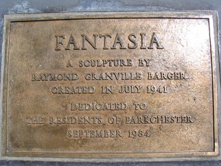 Fantasia Plaque, Metropolitan Oval, Parkchester, The Bronx