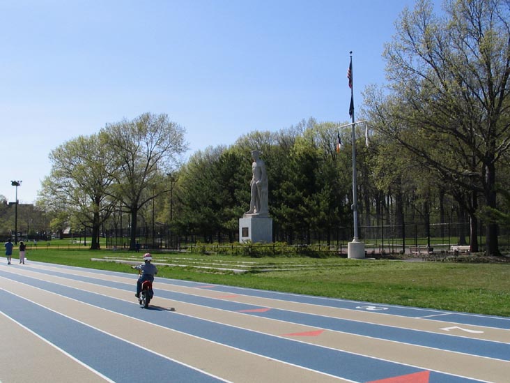 American Boy Statue, Pelham Bay Park Track, Pelham Bay Park, The Bronx