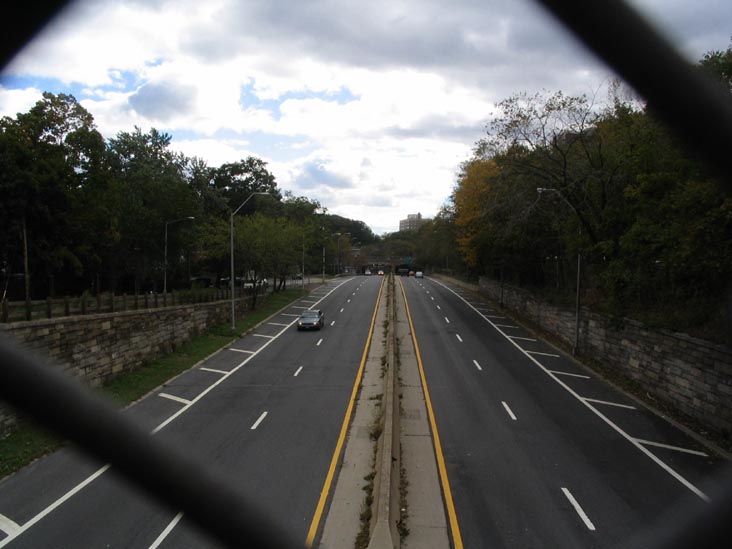 Henry Hudson Parkway Looking North from 246th Street Overpass, Bronx