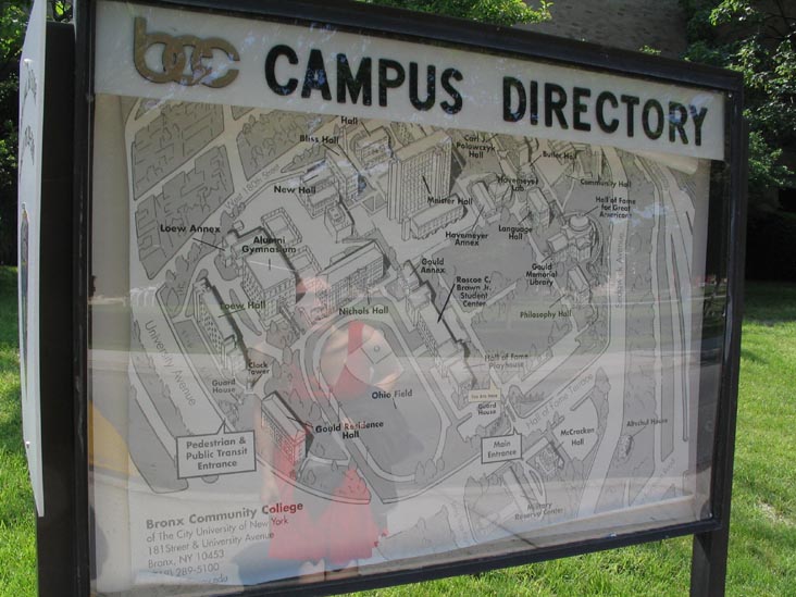 Campus Directory, Bronx Community College, University Heights, The Bronx