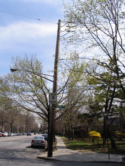 Oneida Avenue and Van Cortlandt Park East, NE Corner Across From Oneida Triangle, Woodlawn, The Bronx