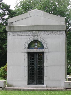 Jacob Appell Mausoleum, Woodlawn Cemetery, The Bronx