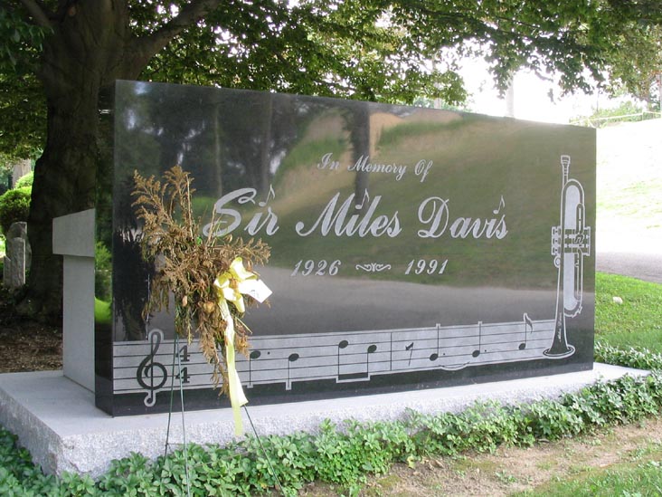 Miles Davis' Gravesite, Woodlawn Cemetery, The Bronx