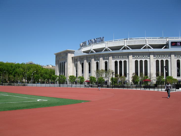 New Yankee Stadium From New Joseph Yancey Track and Field, The Bronx, April 29, 2010