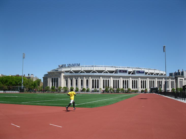 New Yankee Stadium From New Joseph Yancey Track and Field, The Bronx, April 29, 2010