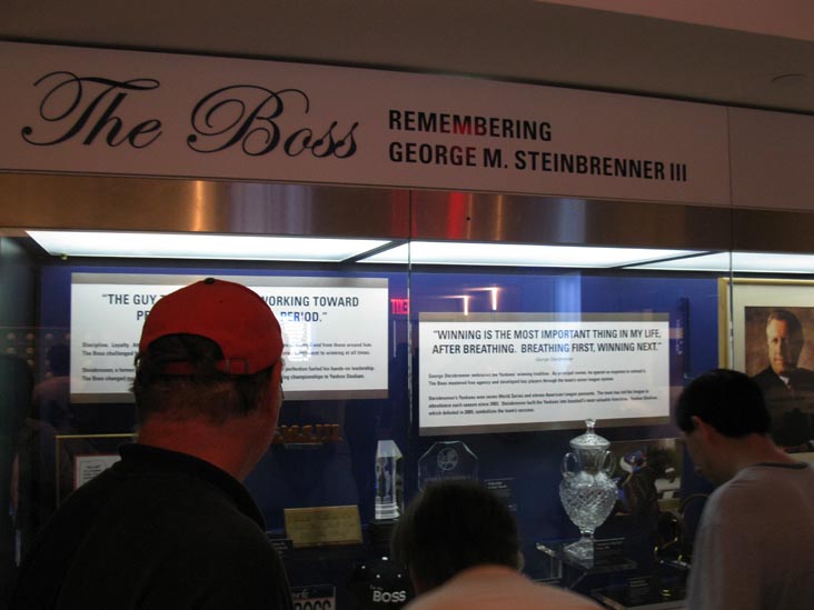Remembering George M. Steinbrenner III Display, New York Yankees Museum, Yankee Stadium, The Bronx, June 7, 2011
