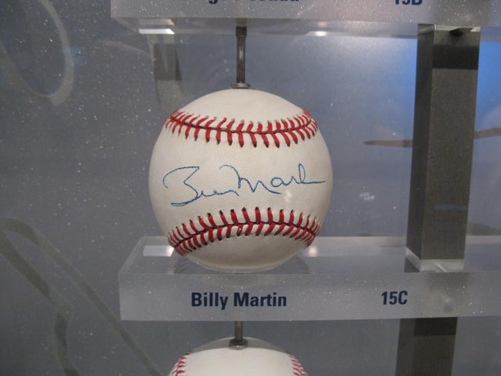 Billy Martin Signed Baseball, New York Yankees Museum, Yankee Stadium, The Bronx, June 7, 2011