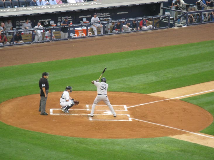 David Ortiz At Bat, New York Yankees vs. Boston Red Sox (Section 214), Yankee Stadium, The Bronx, June 7, 2011
