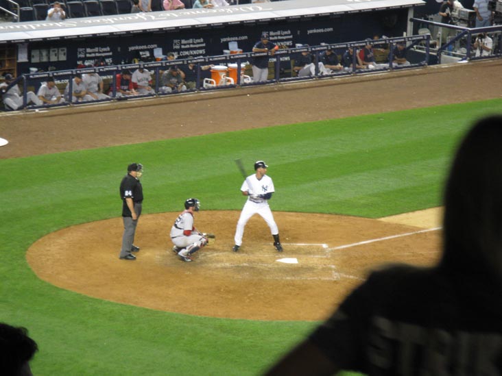 Derek Jeter At Bat, New York Yankees vs. Boston Red Sox (Section 214), Yankee Stadium, The Bronx, June 7, 2011
