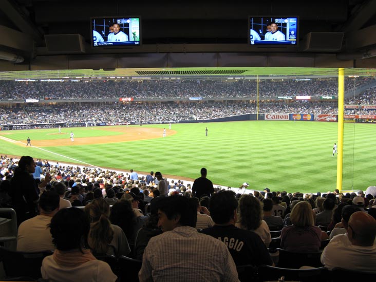View From Field Level Concourse In Outfield, New York Yankees vs. Seattle Mariners, Yankee Stadium, The Bronx, July 1, 2009