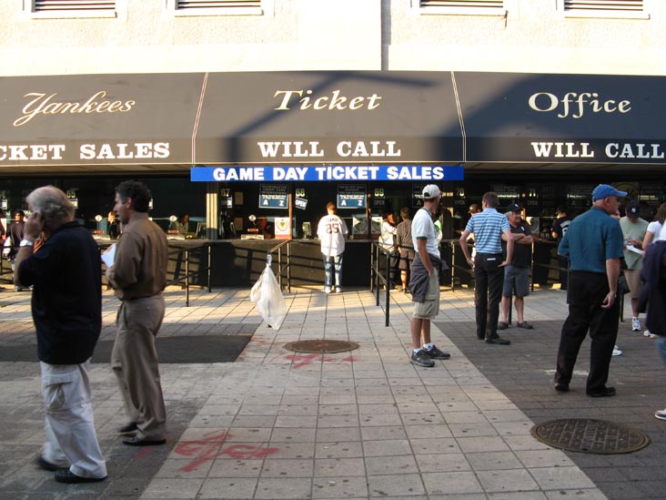 Ticket Office, Yankee Stadium, The Bronx, September 17, 2008