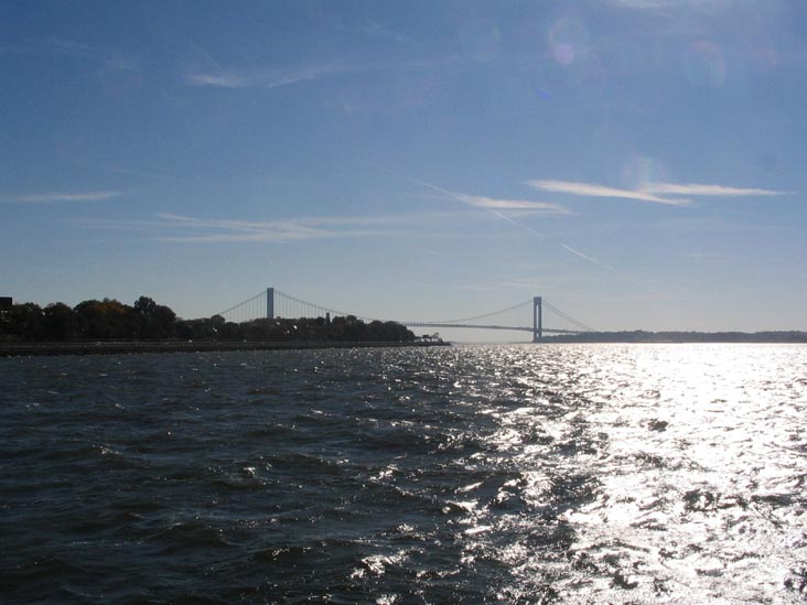 Verrazano-Narrows Bridge from Veterans Memorial Pier, Bay Ridge, Brooklyn
