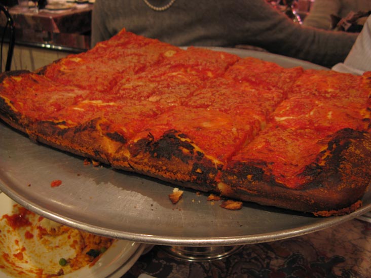 Sicilian Square Pie, L&B Spumoni Gardens, 2725 86th Street, Bensonhurst, Brooklyn