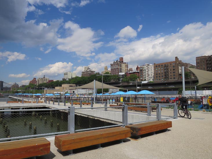 Greenway at Pier 5, Brooklyn Bridge Park, Brooklyn, May 30, 2014