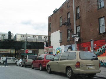 Lewis Avenue and Broadway, SE Corner, Bushwick, Brooklyn