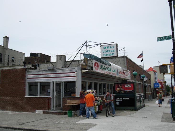 Tacos La Hacienda, Wyckoff Avenue and Dekalb Avenue, SW Corner, Bushwick, Brooklyn