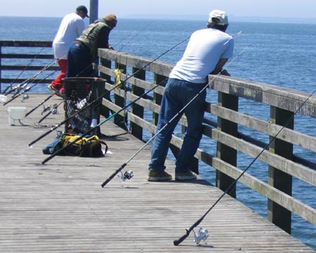 Fishermen on the Pier, Coney Island, Brooklyn, May 20, 2004