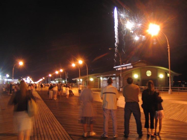 Fireworks at Coney Island, July 9, 2004