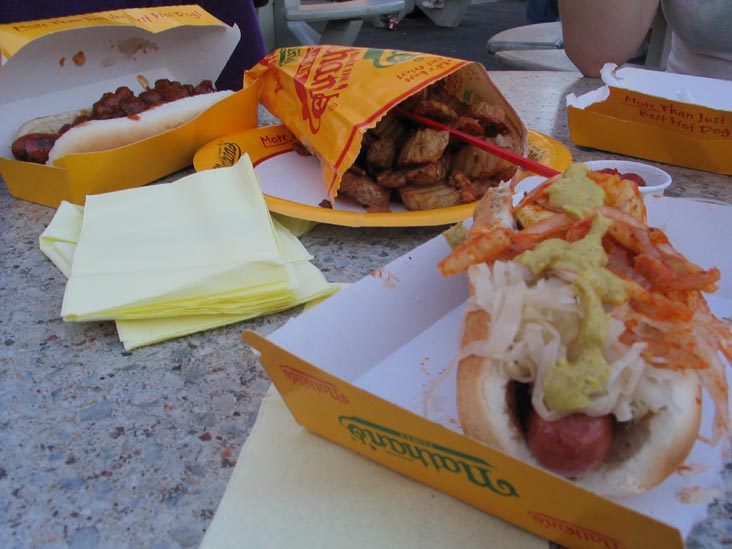 Nathan's Meal, Coney Island, Brooklyn, September 4, 2005