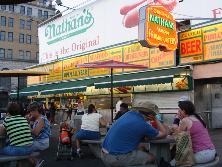 Nathan's Famous, 1310 Surf Avenue, Coney Island, Brooklyn, September 4, 2005