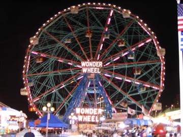 Wonder Wheel at Night