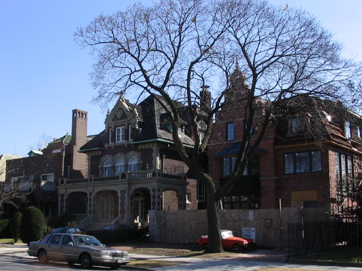Houses off of Kingston Avenue on Carroll Street in Crown Heights, Brooklyn