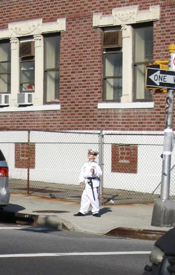 Purim Costume, New York Avenue and Crown Street, Crown Heights, Brooklyn