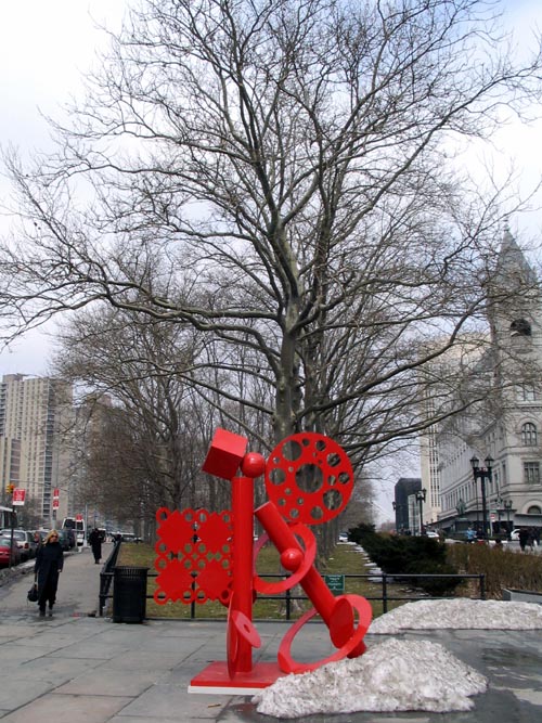 Cheryl Farber Smith's "Leaning Firm," Columbus Park, Downtown Brooklyn, March 2007