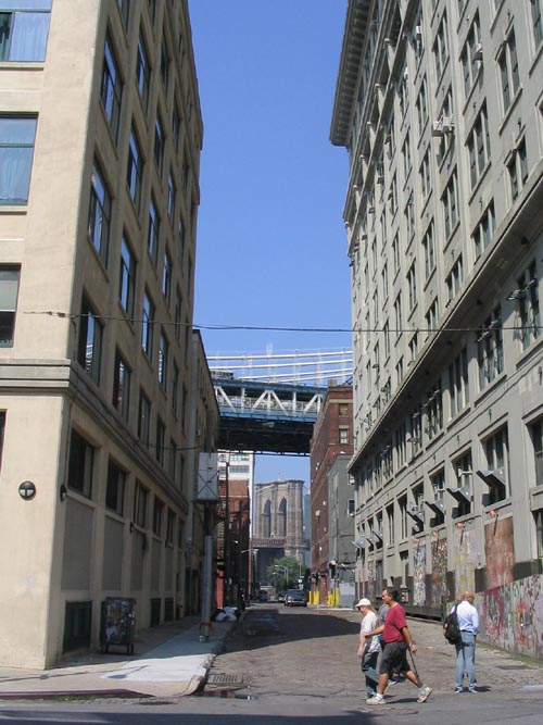 Plymouth and Jay Streets Looking West, DUMBO, Brooklyn