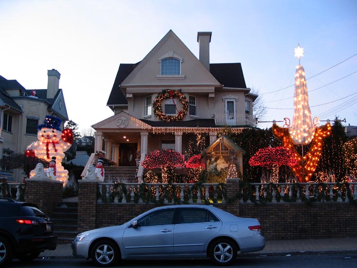 Dyker Heights Christmas Lights, 12th Avenue and 83rd Street, SW Corner, Dyker Heights, Brooklyn