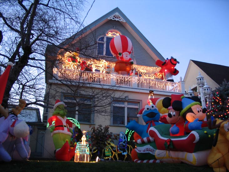 Dyker Heights Christmas Lights, West Side of 12th Avenue Between 83rd and 84th Streets, Dyker Heights, Brooklyn