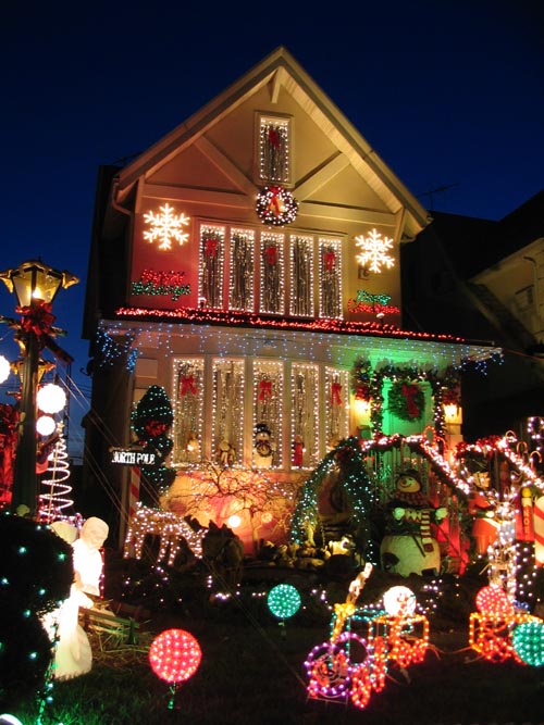 Dyker Heights Christmas Lights, South Side of 84th Street Between 11th and 12th Avenues, Dyker Heights, Brooklyn