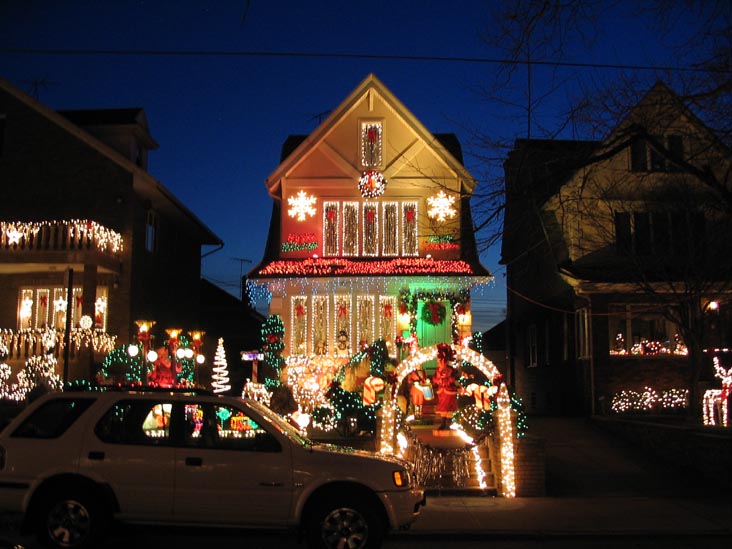Dyker Heights Christmas Lights, South Side of 84th Street Between 10th and 11th Avenues, Dyker Heights, Brooklyn