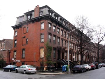 Washington Park and Willoughby Avenue, SE Corner, Fort Greene, Brooklyn