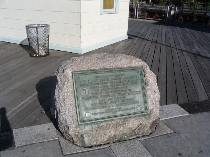 Brookland Ferry Landing Revolutionary War Marker, Fulton Ferry Landing, Brooklyn