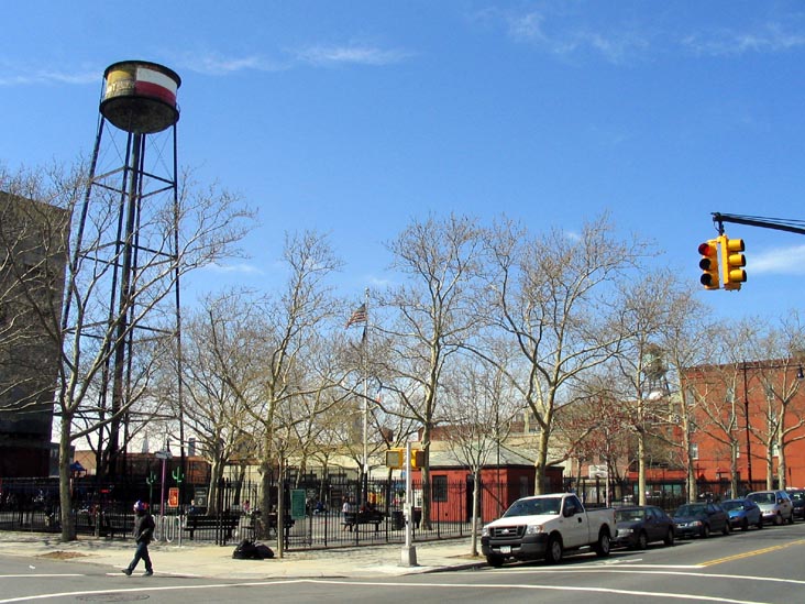 Franklin Street and Noble Street, SW Corner, American Playground, Greenpoint, Brooklyn