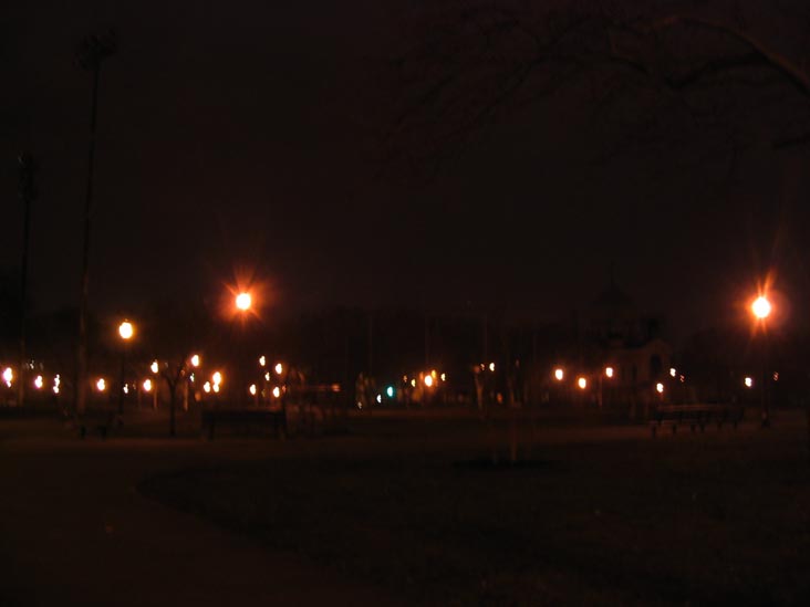 McCarren Park at Night, Greenpoint, Brooklyn, March 27, 2004