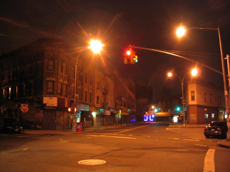 Bedford Avenue at Lorimer Street, Greenpoint, Brooklyn, March 27, 2004
