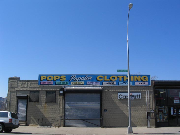 Pops Popular Clothing, 7 Franklin Street, Greenpoint, Brooklyn, March 15, 2005