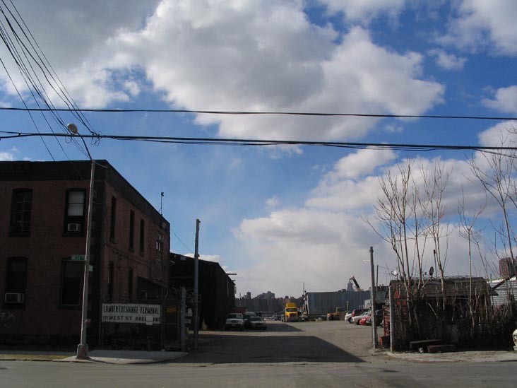 Green Street Looking West from West Street, Greenpoint, Brooklyn, February 18, 2005