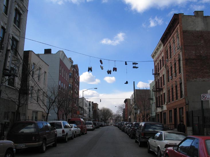 Huron Street Looking West from Manhattan Avenue, Greenpoint, Brooklyn, February 18, 2005