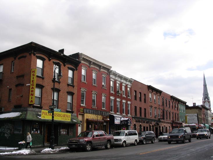 Manhattan Avenue and Java Street, SE Corner, Greenpoint, Brooklyn, February 25, 2005