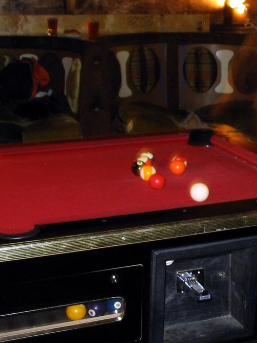 Pool Table, Lost and Found, 113 Franklin Street, Greenpoint, Brooklyn