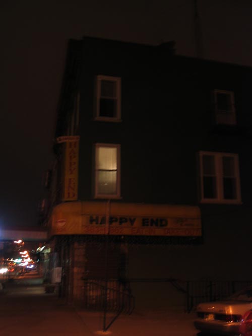 Happy End Restaurant, Manhattan Avenue and Kent Street, NE Corner, Greenpoint, Brooklyn, March 27, 2004