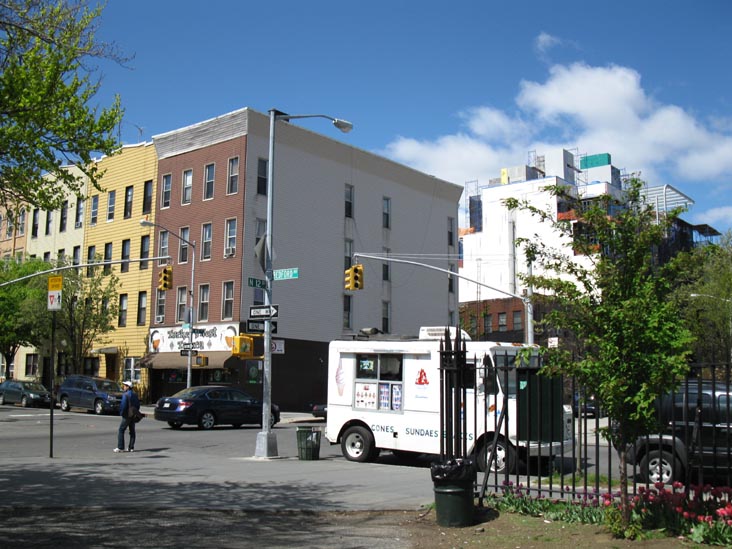 Bedford Avenue and North 12th Street, SW Corner, Williamsburg, Brooklyn, April 18, 2010
