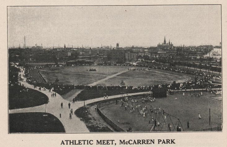 McCarren Park, from the 1916 Parks Department Annual Report